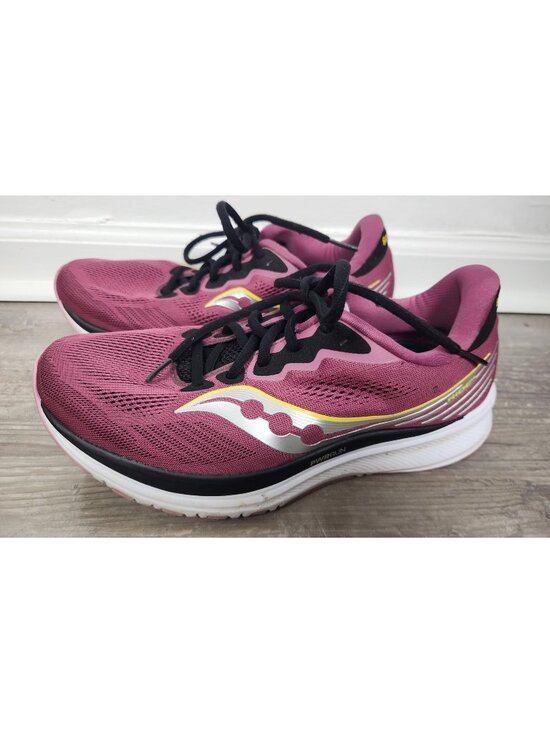 Saucony Shoes - Saucony Women's Sz. 9.5 14 Quartz/Vizigold Violet Running Shoes